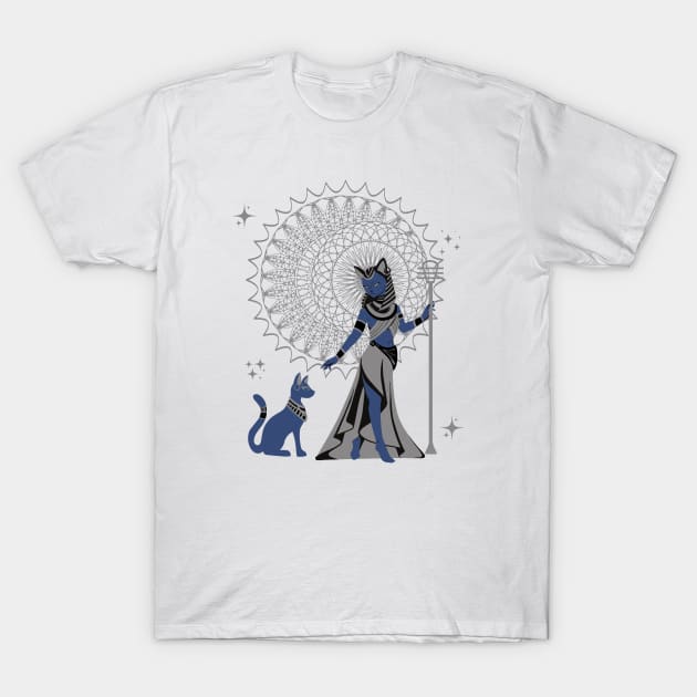 Egyptian Goddess Bastet T-Shirt by Hypnotic Highs